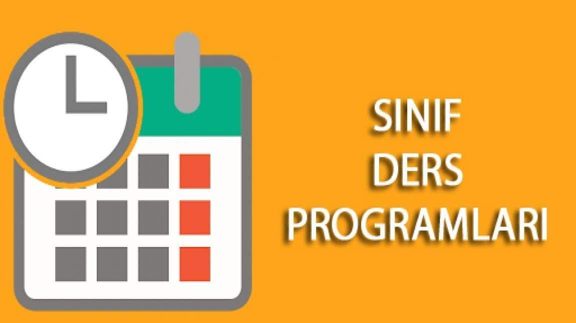 2024-2025 Sınıf Ders Programları